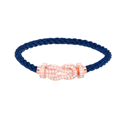 ¡®Lume Jewels¡¯CHANCE LARGE 8 FIGURE BUCKLE FULL DIAMOND BRACELET ROSE GOLD