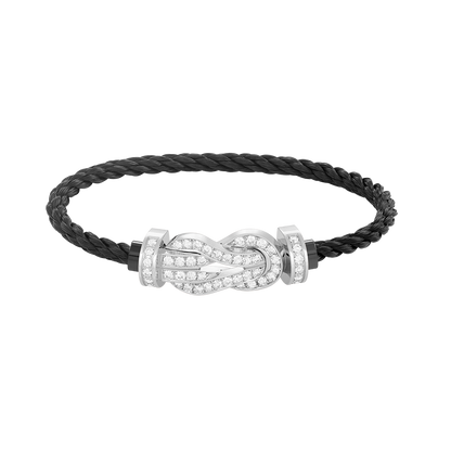 ¡®Lume Jewels¡¯CHANCE LARGE 8 FIGURE BUCKLE FULL DIAMOND BRACELET SILVER