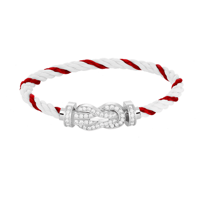 ¡®Lume Jewels¡¯CHANCE LARGE 8 FIGURE BUCKLE FULL DIAMOND BRACELET SILVER