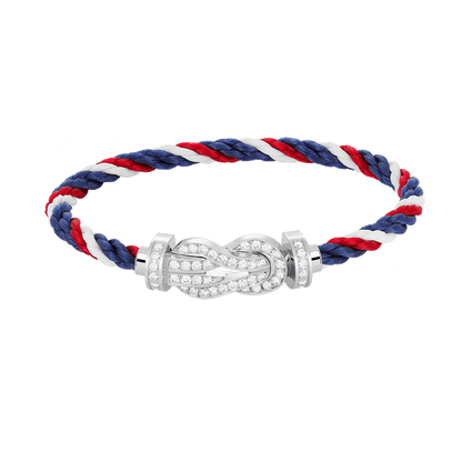 ¡®Lume Jewels¡¯CHANCE LARGE 8 FIGURE BUCKLE FULL DIAMOND BRACELET SILVER