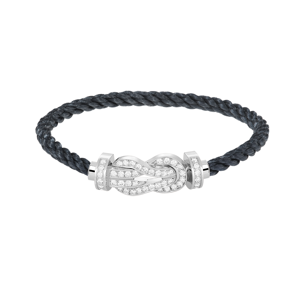 ¡®Lume Jewels¡¯CHANCE LARGE 8 FIGURE BUCKLE FULL DIAMOND BRACELET SILVER