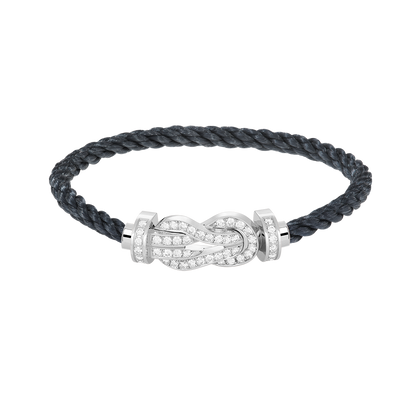 ¡®Lume Jewels¡¯CHANCE LARGE 8 FIGURE BUCKLE FULL DIAMOND BRACELET SILVER