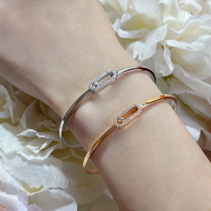 [Lume Jewels]Move Uno pavé flex bangle medium