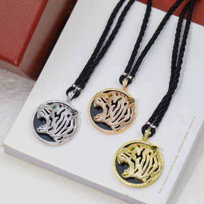 ¡®Lume Jewels¡ Openwork Tiger Cord Pendant Necklace
