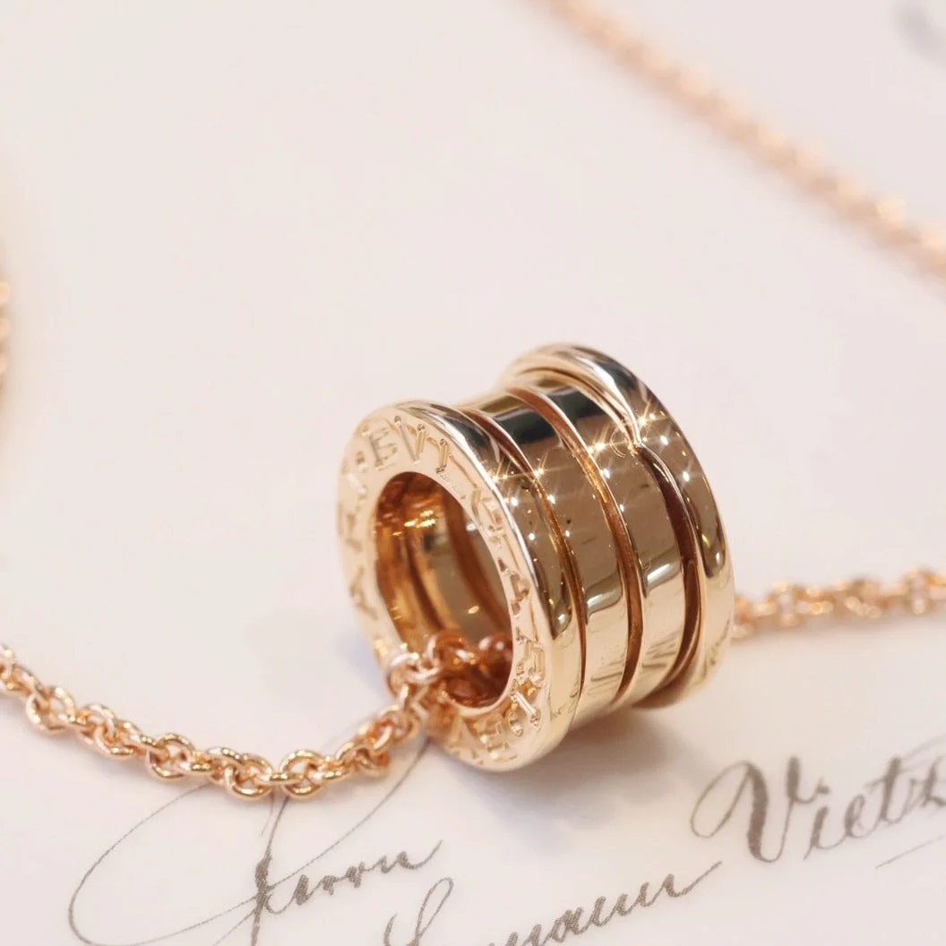 [Lume Jewels]ZERO 1 PINK GOLD NECKLACE