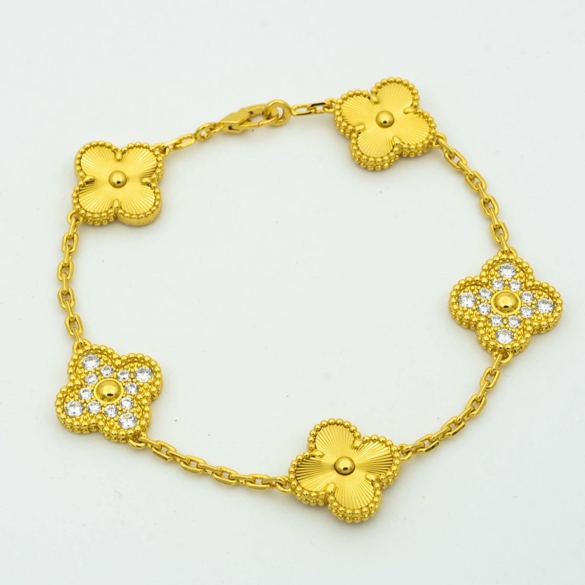 [Lume Jewels]New  CLOVER 5 MOTIF LASER BRACELET COLLECTION
