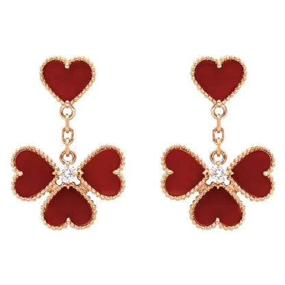 ¡®Lume Jewels¡¯SWEET CLOVER CARNELIAN EARRINGS