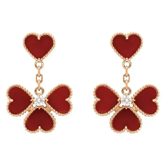 ¡®Lume Jewels¡¯SWEET CLOVER CARNELIAN EARRINGS