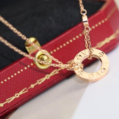 ¡®Lume Jewels¡¯LOVE NECKLACE ADJUSTABLE ROSE GOLD 2 DIAMOND