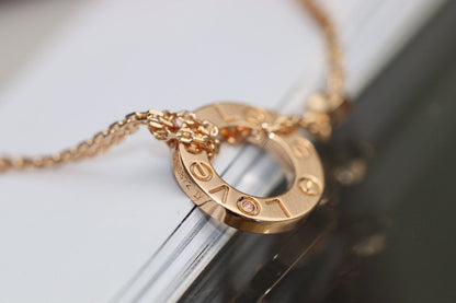 ¡®Lume Jewels¡¯LOVE NECKLACE ADJUSTABLE ROSE GOLD 2 DIAMOND
