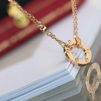 ¡®Lume Jewels¡¯LOVE NECKLACE ADJUSTABLE ROSE GOLD 2 DIAMOND