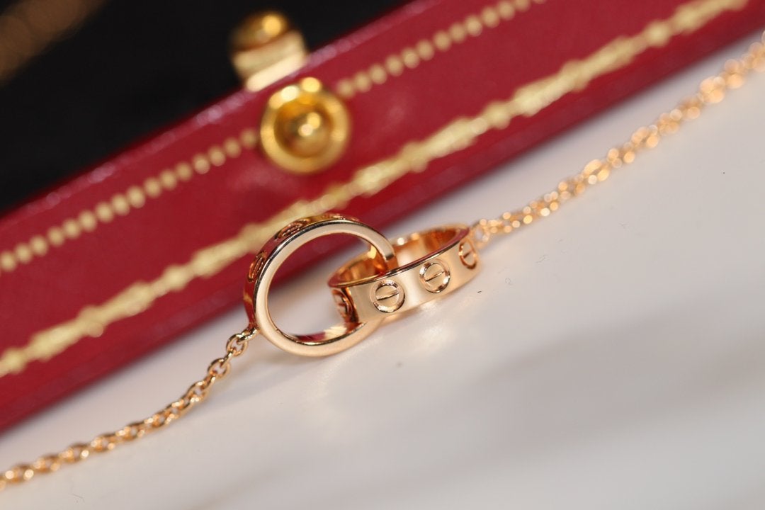 ¡®Lume Jewels¡¯LOVE NECKLACE PINK GOLD AND SILVER