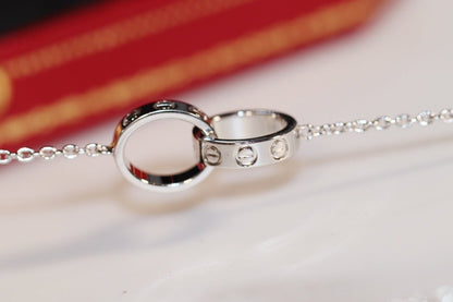 ¡®Lume Jewels¡¯LOVE NECKLACE PINK GOLD AND SILVER