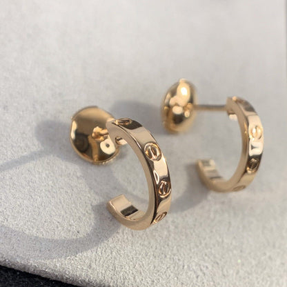 ¡®Lume Jewels¡¯LOVE EARRINGS 2.65MM PINK GOLD