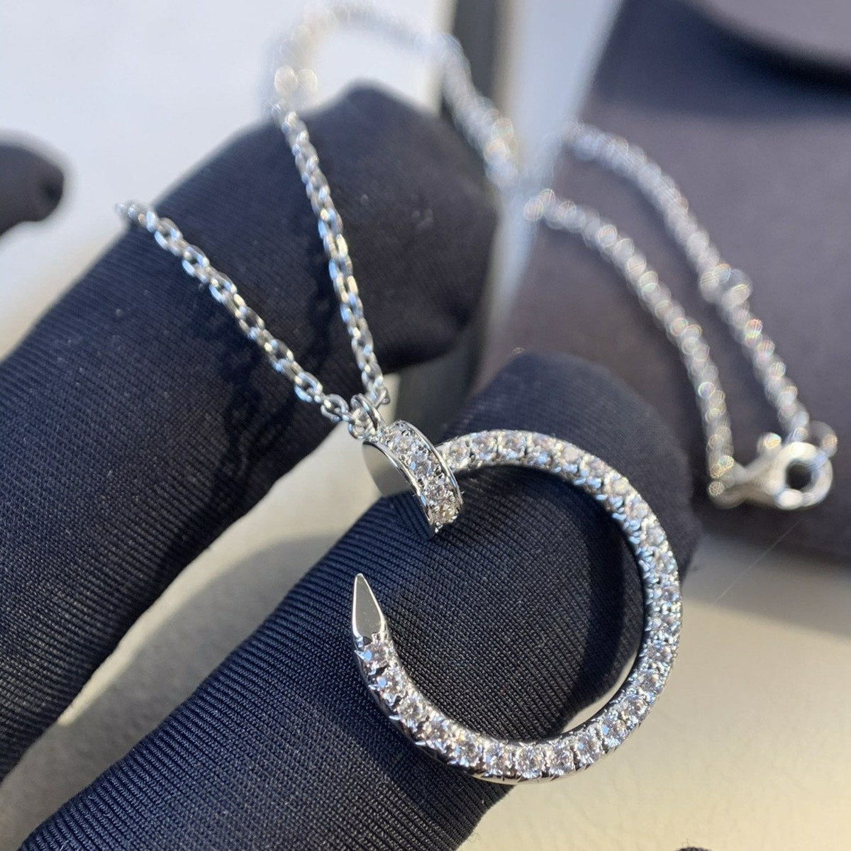 ¡®Lume Jewels¡¯JUSTE NECKLACE SILVER DIAMONDS