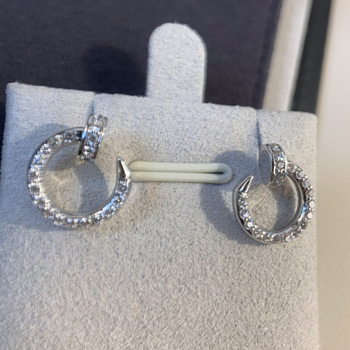 ¡®Lume Jewels¡¯JUSTE EARRINGS SILVER DIAMONDS