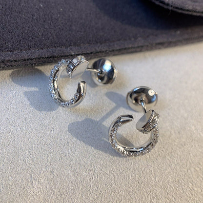 ¡®Lume Jewels¡¯JUSTE EARRINGS SILVER DIAMONDS
