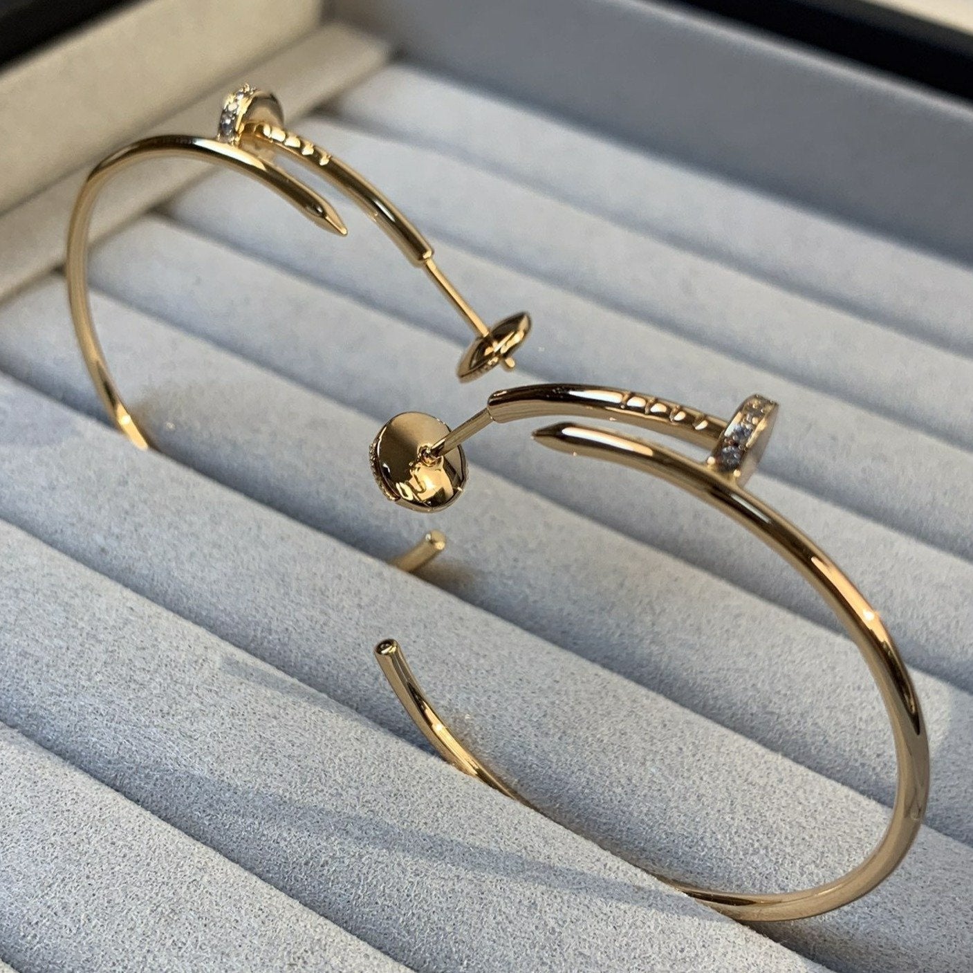¡®Lume Jewels¡¯JUSTE EARRINGS GOLD DIAMONDS 1.8MM