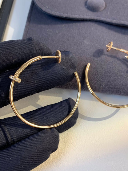 ¡®Lume Jewels¡¯JUSTE EARRINGS GOLD DIAMONDS 1.8MM