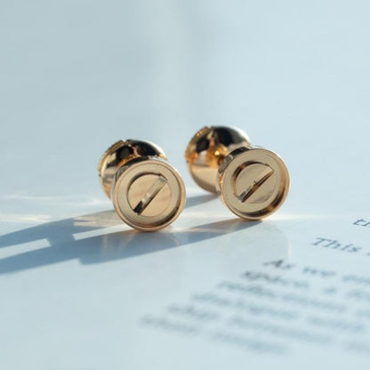¡®Lume Jewels¡¯LOVE EARRINGS PINK GOLD 10MM