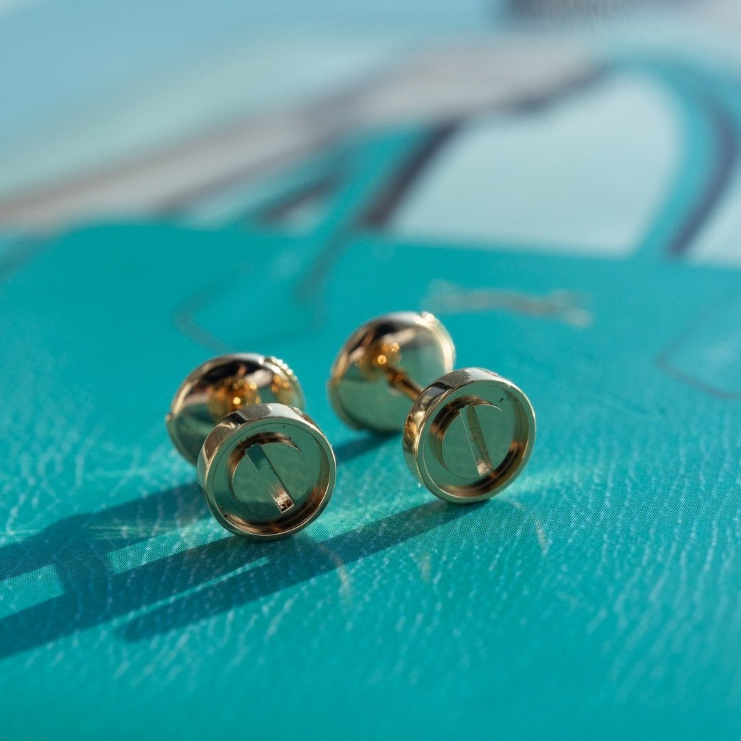 ¡®Lume Jewels¡¯LOVE EARRINGS PINK GOLD 10MM