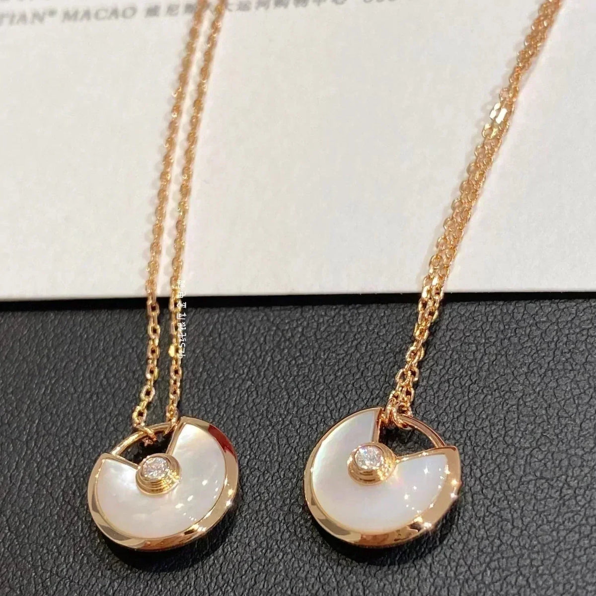 ¡®Lume Jewels¡¯AMULETTE ROSE GOLD MOP NECKLACE