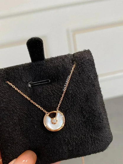 ¡®Lume Jewels¡¯AMULETTE ROSE GOLD MOP NECKLACE