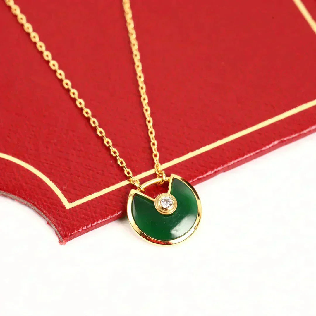 ¡®Lume Jewels¡¯AMULETTE GOLD MALACHITE NECKLACE