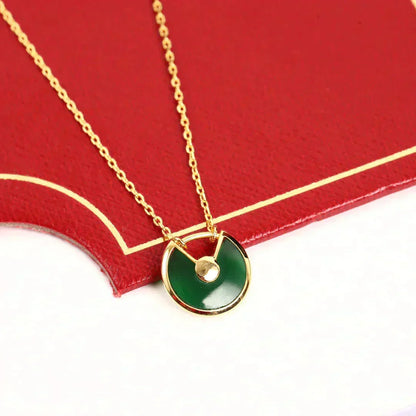 ¡®Lume Jewels¡¯AMULETTE GOLD MALACHITE NECKLACE