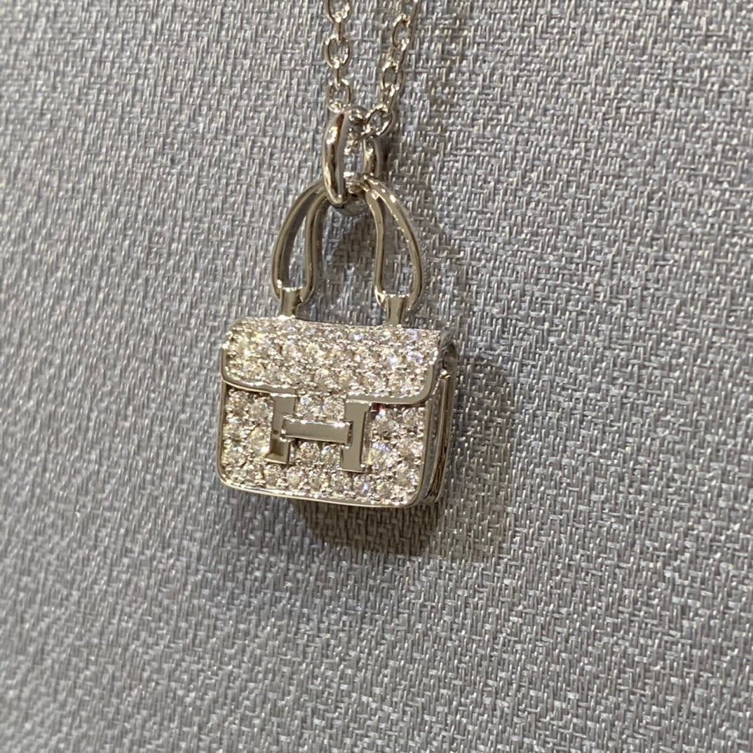 ¡®Lume Jewels¡¯CONSTANCE PEDANT DIAMOND NECKLACE