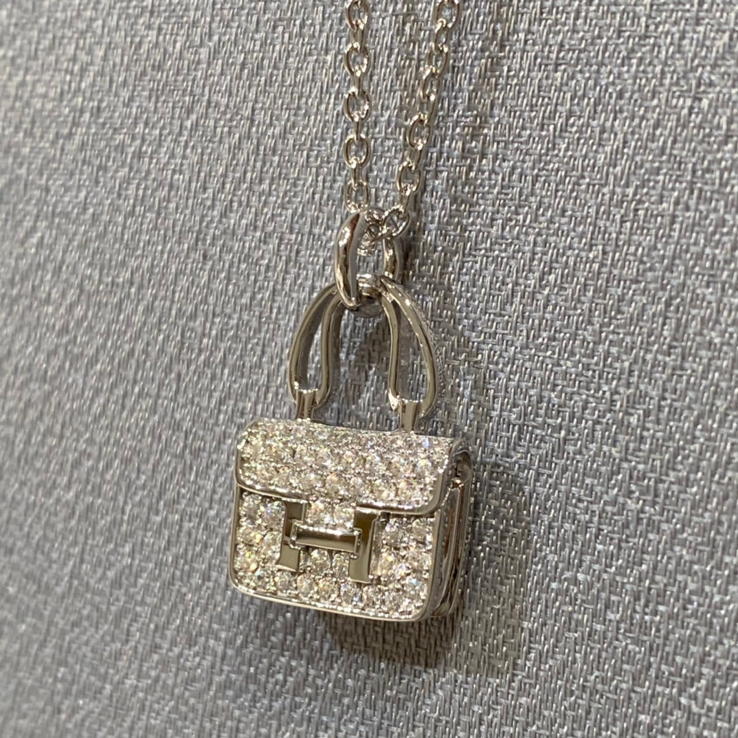 ¡®Lume Jewels¡¯CONSTANCE PEDANT DIAMOND NECKLACE