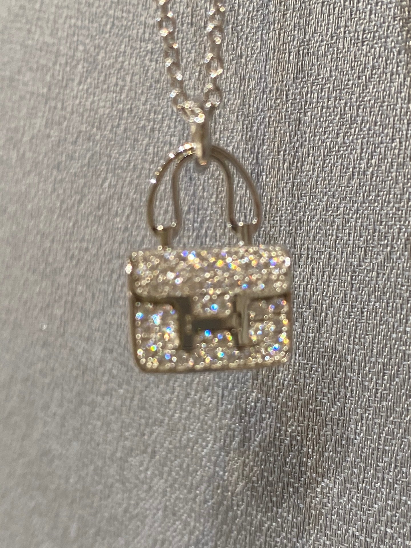 ¡®Lume Jewels¡¯CONSTANCE PEDANT DIAMOND NECKLACE
