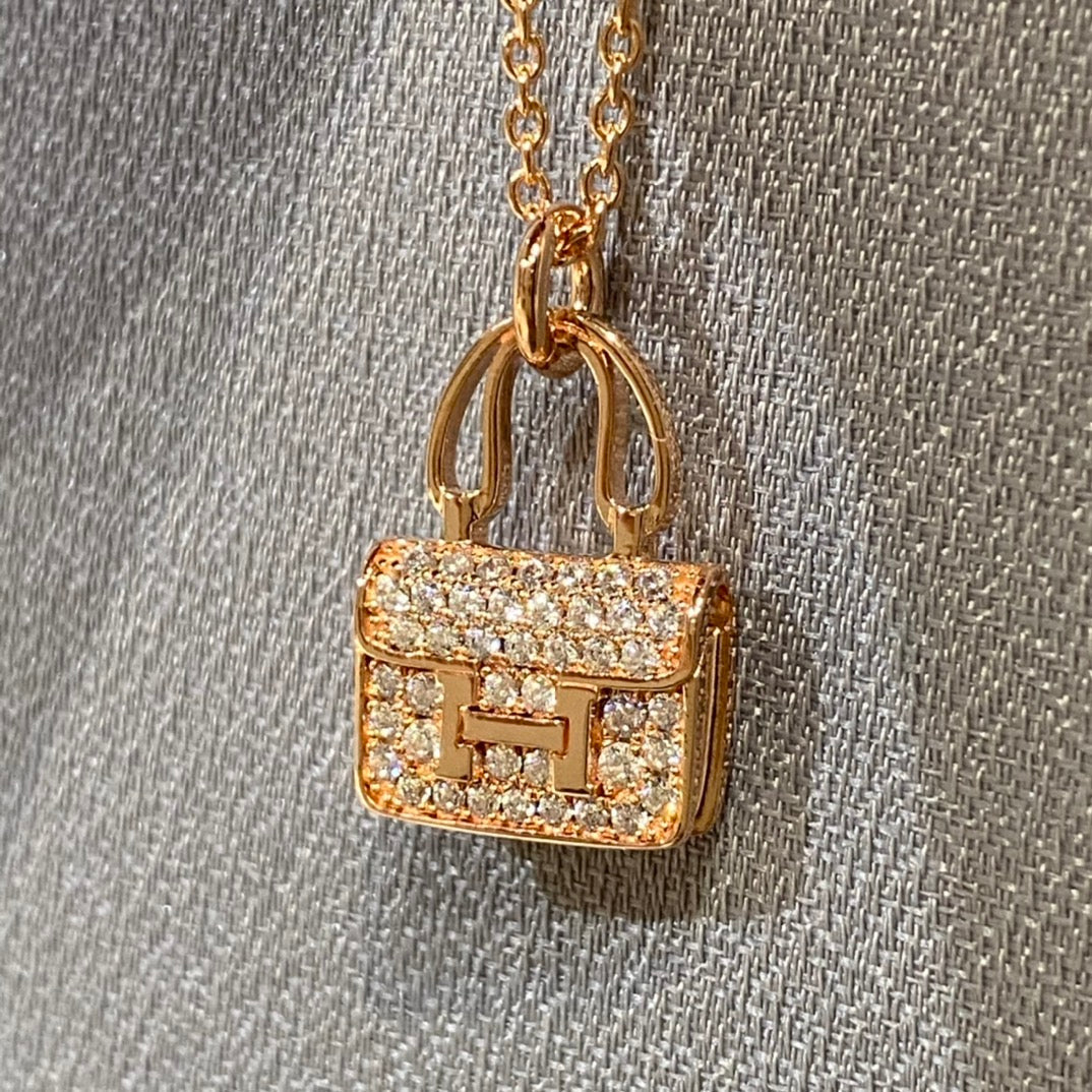 ¡®Lume Jewels¡¯CONSTANCE PEDANT DIAMOND NECKLACE