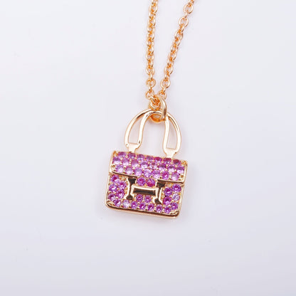 ¡®Lume Jewels¡¯CONSTANCE PEDANT PURPLE DIAMOND NECKLACE
