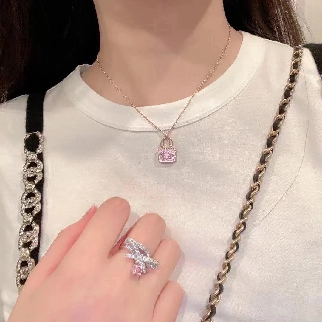 ¡®Lume Jewels¡¯CONSTANCE PEDANT PURPLE DIAMOND NECKLACE