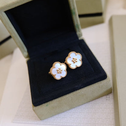 ¡®Lume Jewels¡¯LUCKY PINK GOLD WHITE MOP EARRINGS
