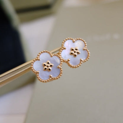 ¡®Lume Jewels¡¯LUCKY PINK GOLD WHITE MOP EARRINGS