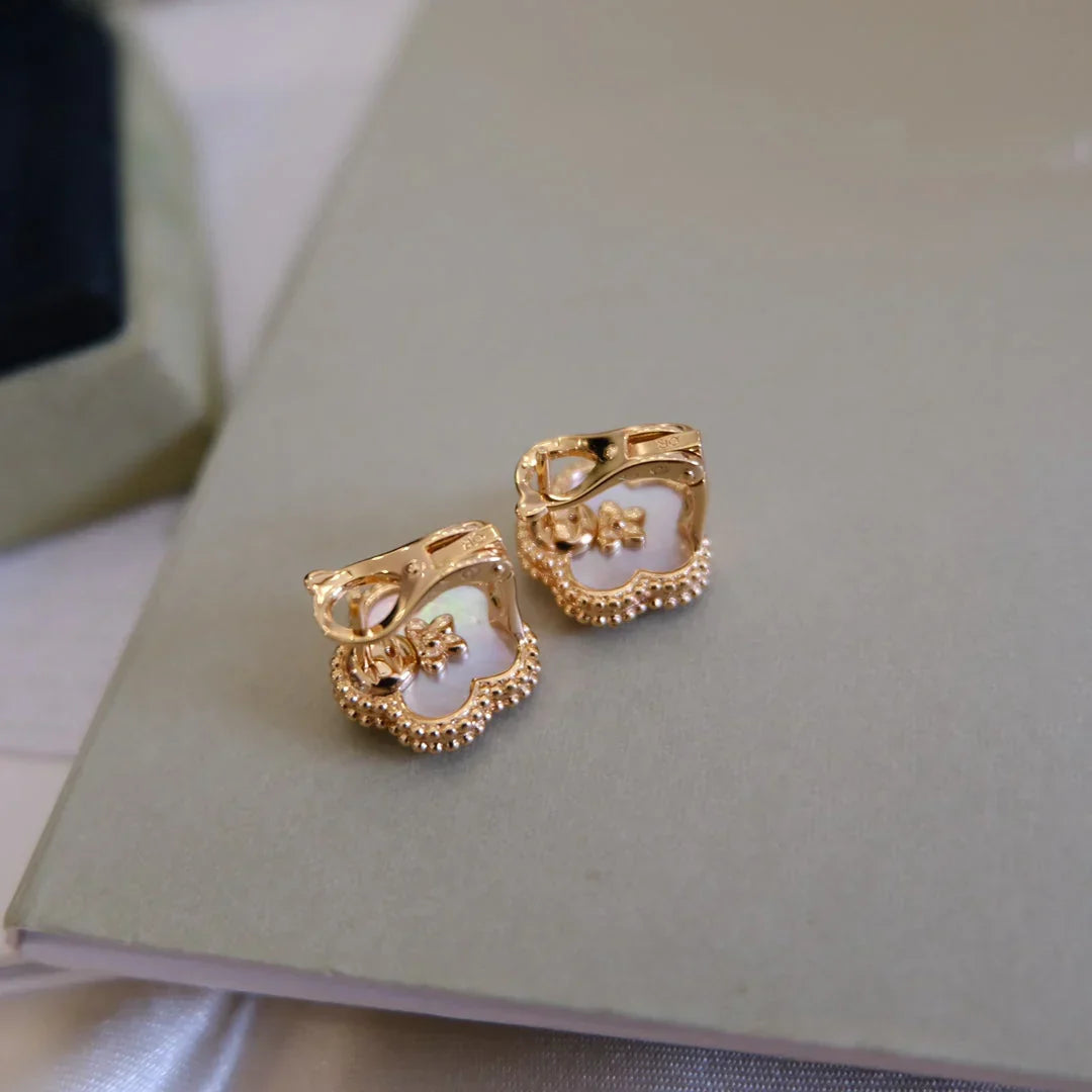 [Lume Jewels]LUCKY WHITE MOP EARRINGS
