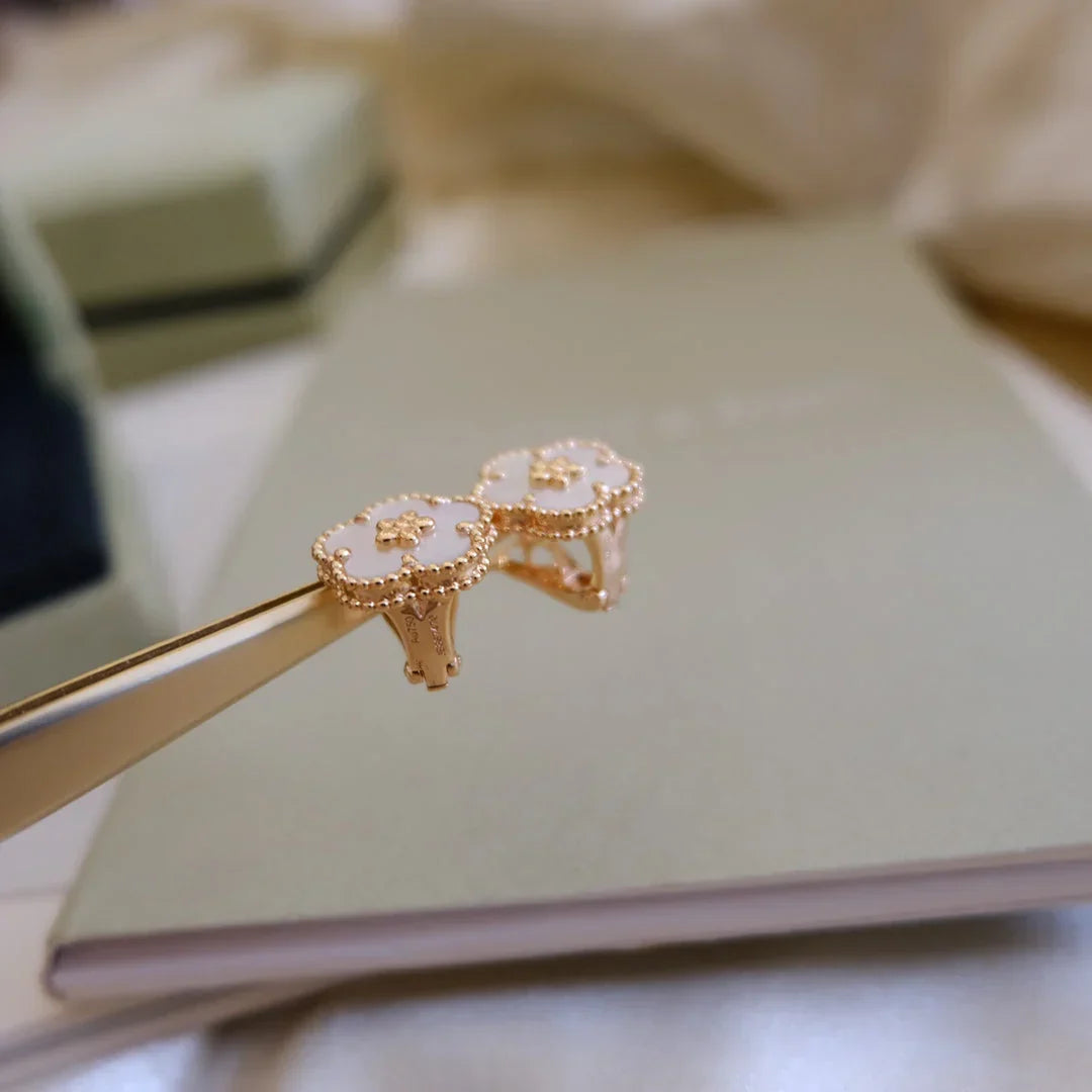 [Lume Jewels]LUCKY WHITE MOP EARRINGS