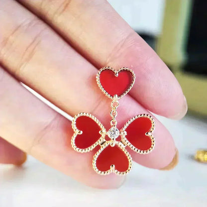 ¡®Lume Jewels¡¯SWEET CLOVER CARNELIAN EARRINGS