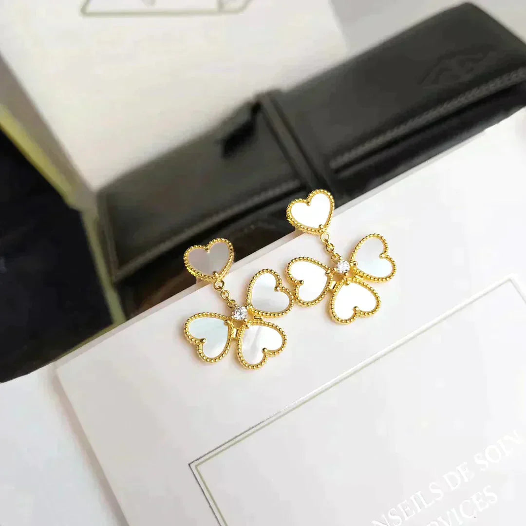 ¡®Lume Jewels¡¯CLOVER SWEET WHITE MOP EARRINGS