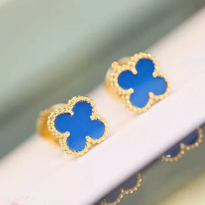 ¡®Lume Jewels¡¯CLOVER MINI 9.5MM TURQUOISE EARRINGS