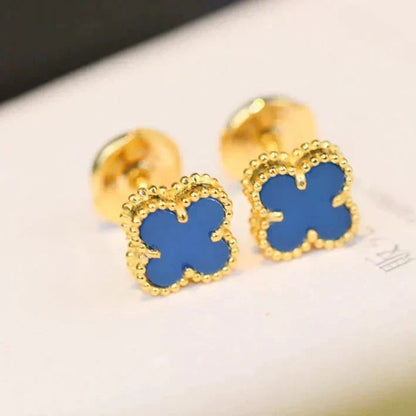 ¡®Lume Jewels¡¯CLOVER MINI 9.5MM TURQUOISE EARRINGS