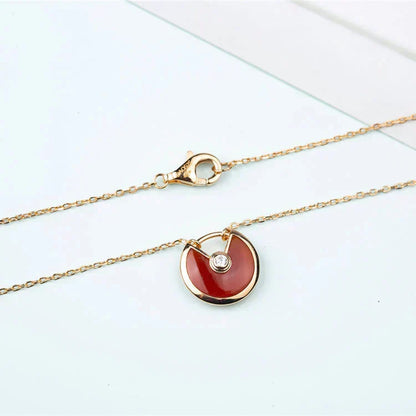 ¡®Lume Jewels¡¯AMULETTE GOLD CARNELIAN ONYX NECKLACE