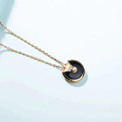 ¡®Lume Jewels¡¯AMULETTE GOLD CARNELIAN ONYX NECKLACE
