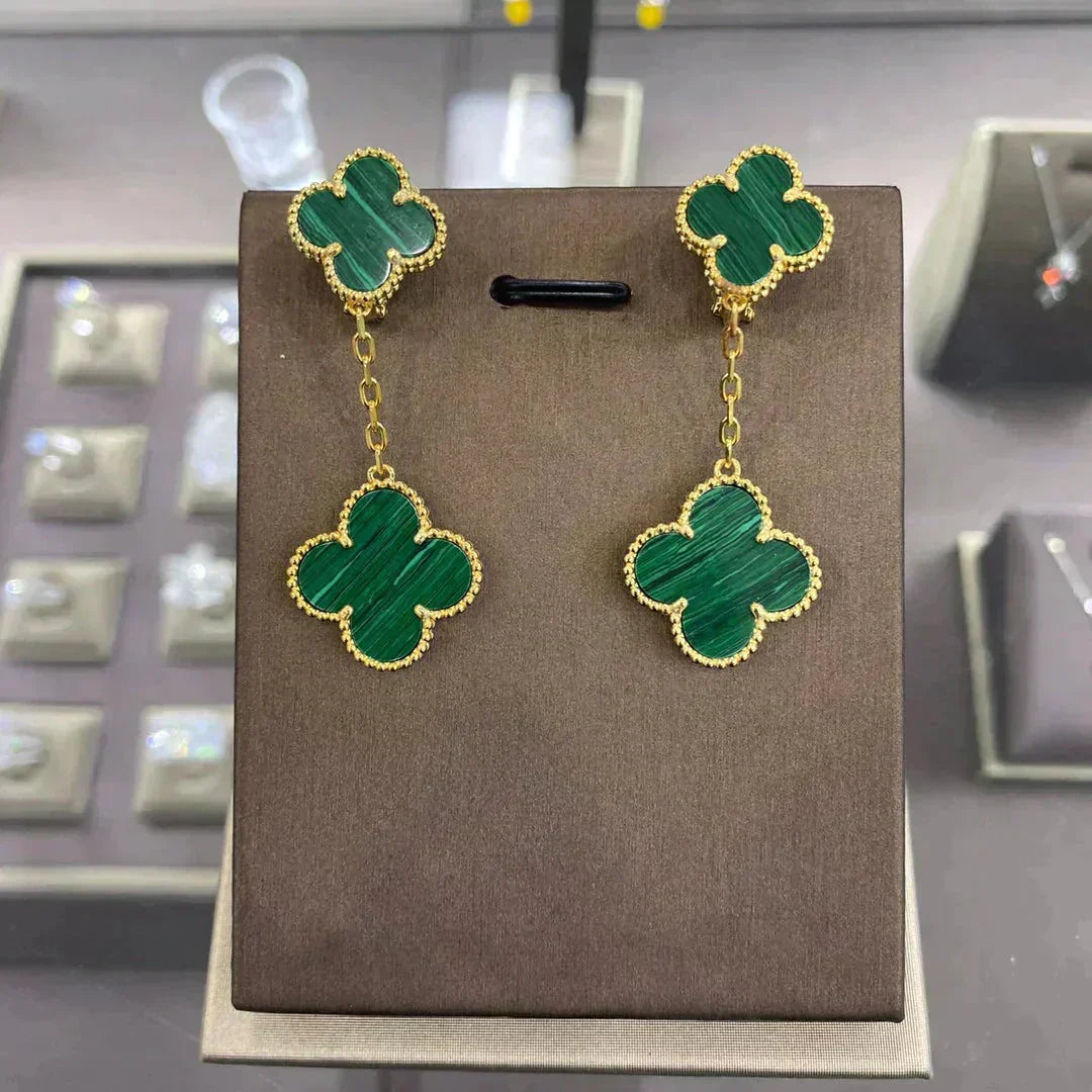¡®Lume Jewels¡¯CLOVER 2 MOTIFS  EARRINGS (MULTIPLE CHOICESC