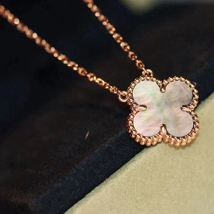 ¡®Lume Jewels¡¯CLOVER 15MM  GRAY MOTHER OF PEARL NECKLACE