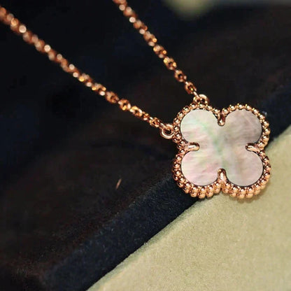 ¡®Lume Jewels¡¯CLOVER 15MM  GRAY MOTHER OF PEARL NECKLACE