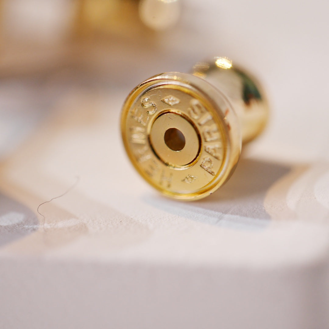 ¡®Lume Jewels¡¯MINI POP H GOLD EARRINGS GREY