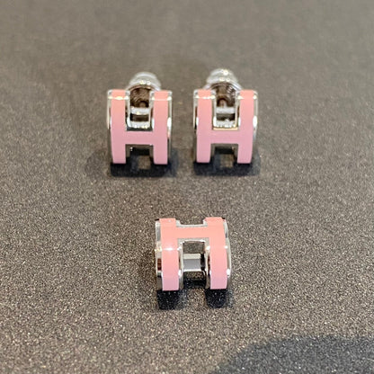 ¡®Lume Jewels¡¯MINI POP H SILVER EARRINGS PINK